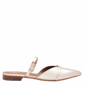 Malone Souliers Rose Gold Frankie Point-Toe Flats Coast Day