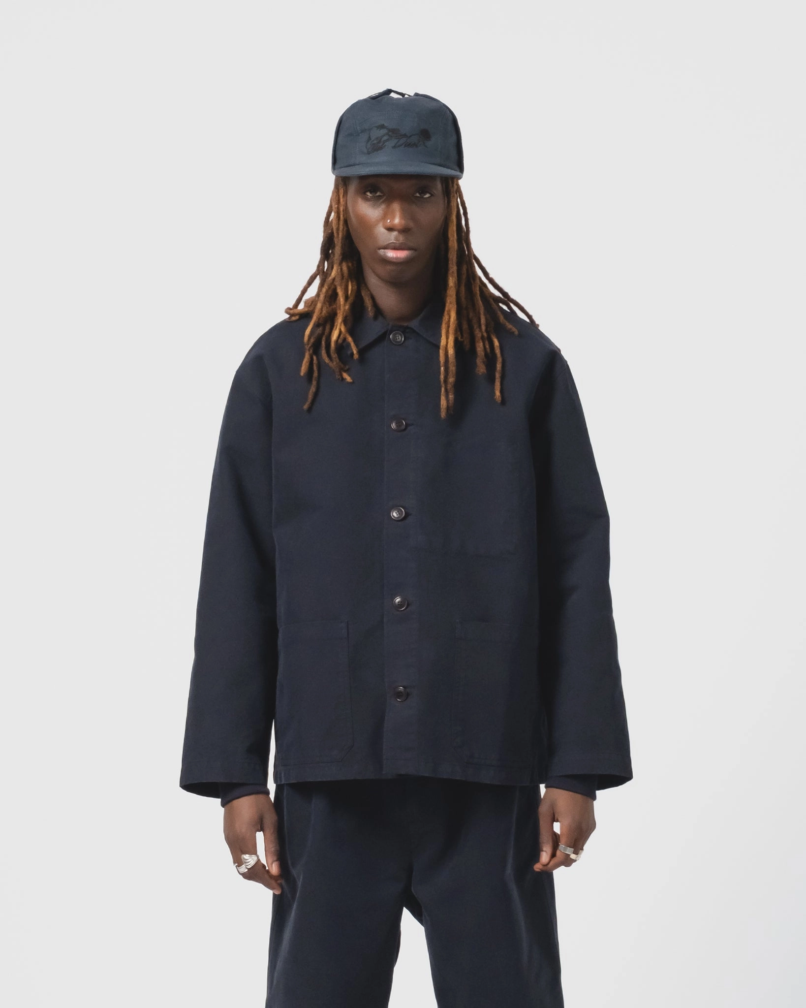 Budget - friendly Coach Jacket Nebraska Cotton Inkt Blue