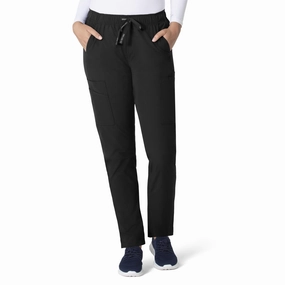 Carhartt Force Essentials Women's Straight Leg Scrub Pant - Black Hidden pockets