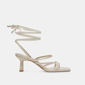 Cool Vibe MALABO HEELS IVORY LEATHER