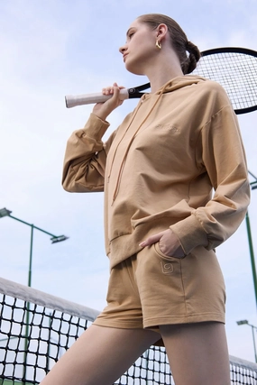 Edith Sweat Short - Cappuccino Weekend Wear