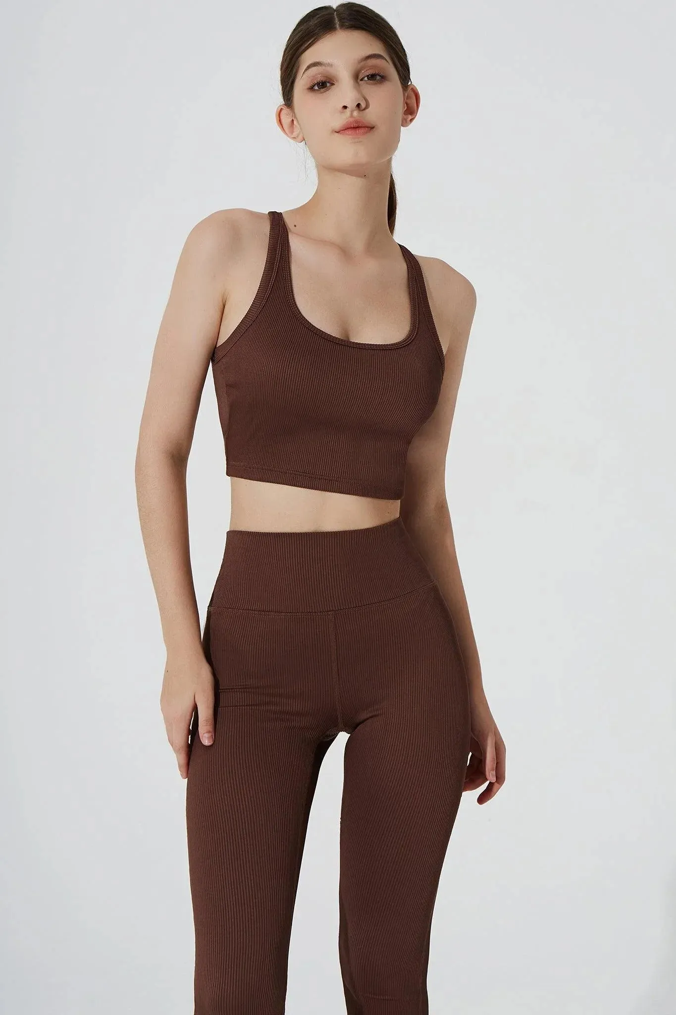 Ultra Soft Interior Soft Material Edna Top - Maroon Choco