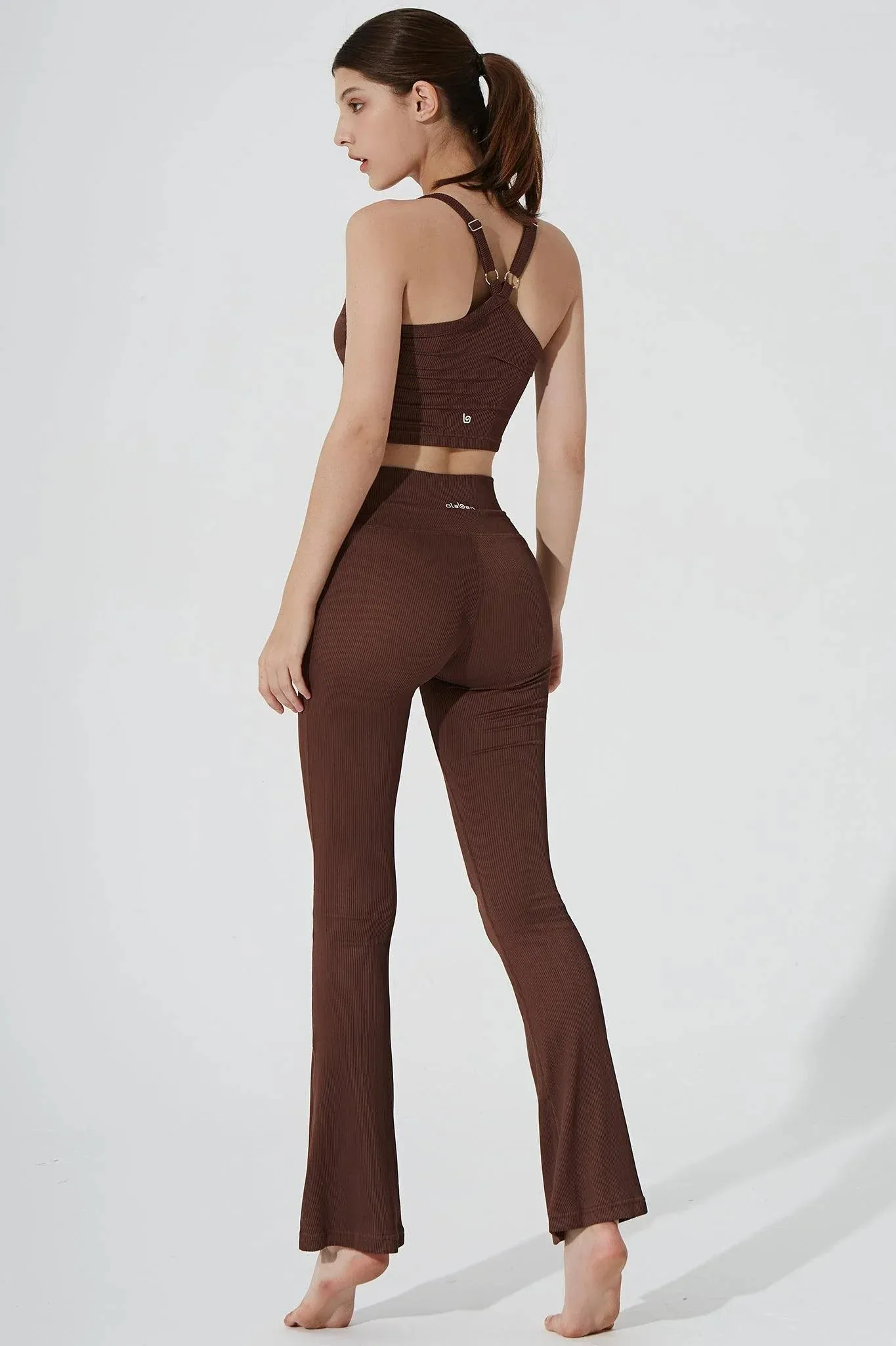 smooth material Reinforced stitching seams Edna Top - Maroon Choco