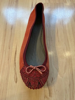 Trendy Walk Art Fair Women Bizi Ballet Shoes In Red