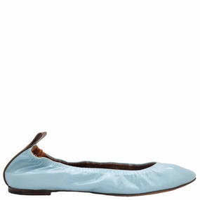 Harbor Dock Lanvin Patent Leather Ballerina Flats