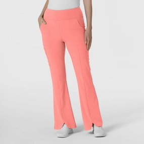 RENEW Women's Cargo Flare Scrub Pant - Paradise Pink Heat Friendly