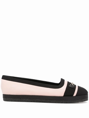 Ferragamo Kaci Gancini Ballerina Shoes Garden Glow Roof Glow