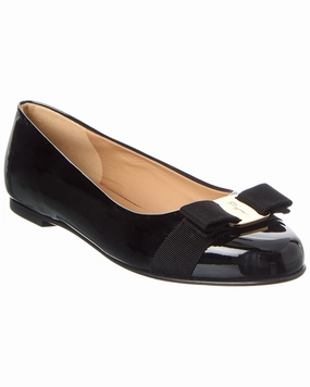 Ferragamo Leather Ballerina Flat Durable Sole