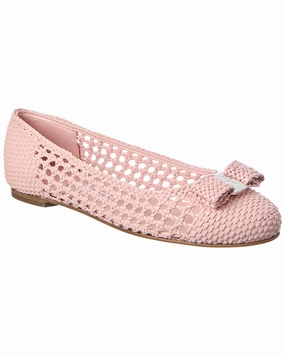 Trail Glow Ferragamo Varina Leather Ballet Flat