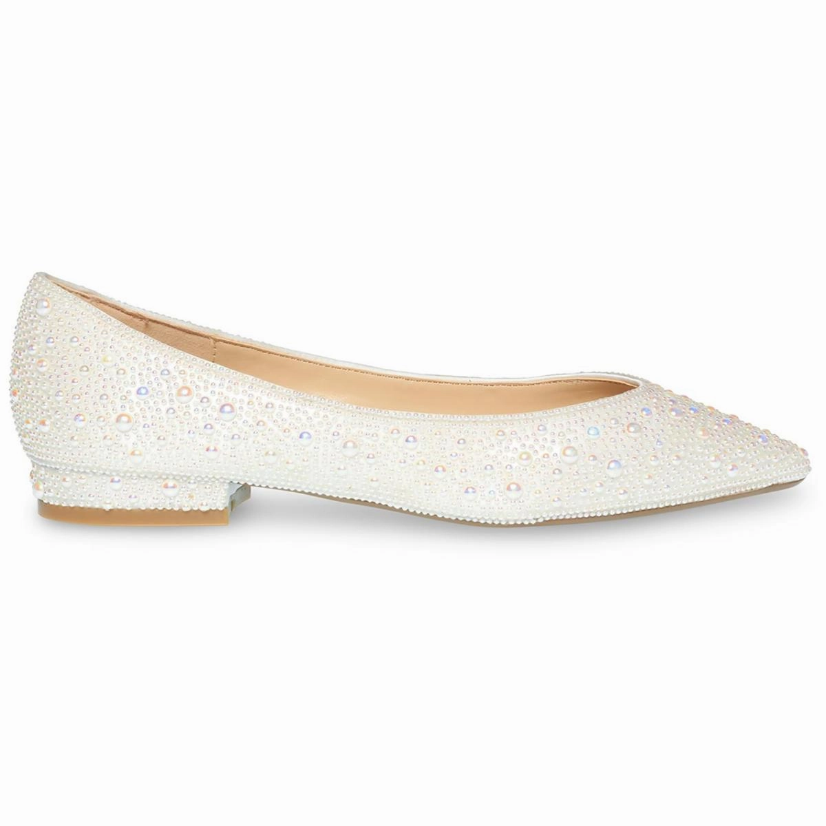 Outdoor Use Jude Womens Embellished Low Heel Pointed Toe Flats