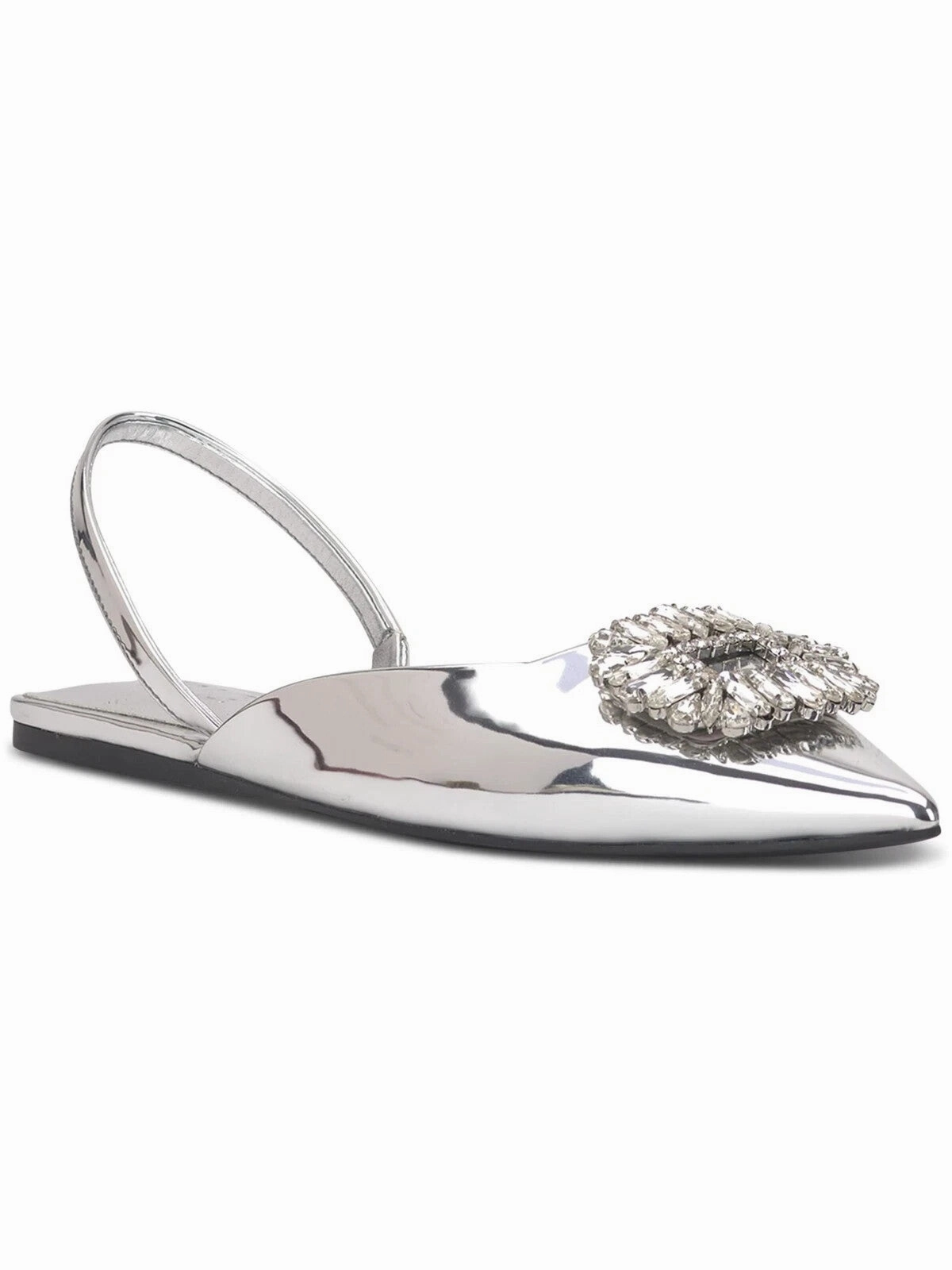 Port Glow Inc International Concepts Melicity Flats Women's  Silver Slingback ZPO3894