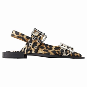 Pose Shot Ballerinas Feminine - Ganni - Synthetic - Printed