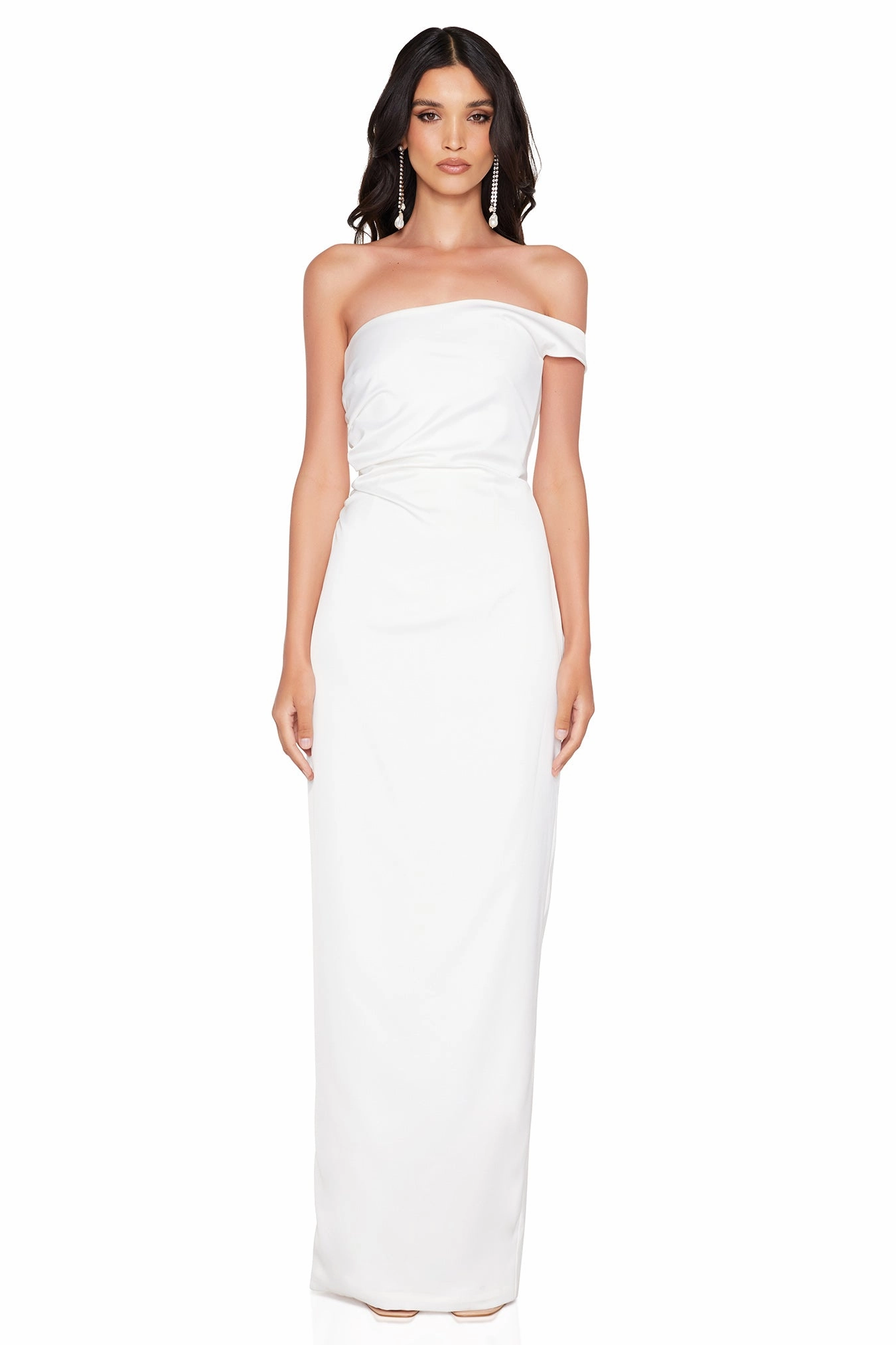 Flattering Waist Design Nookie Pallisade Gown - White