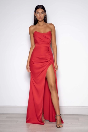 Elias Dress - Red Loose Flow