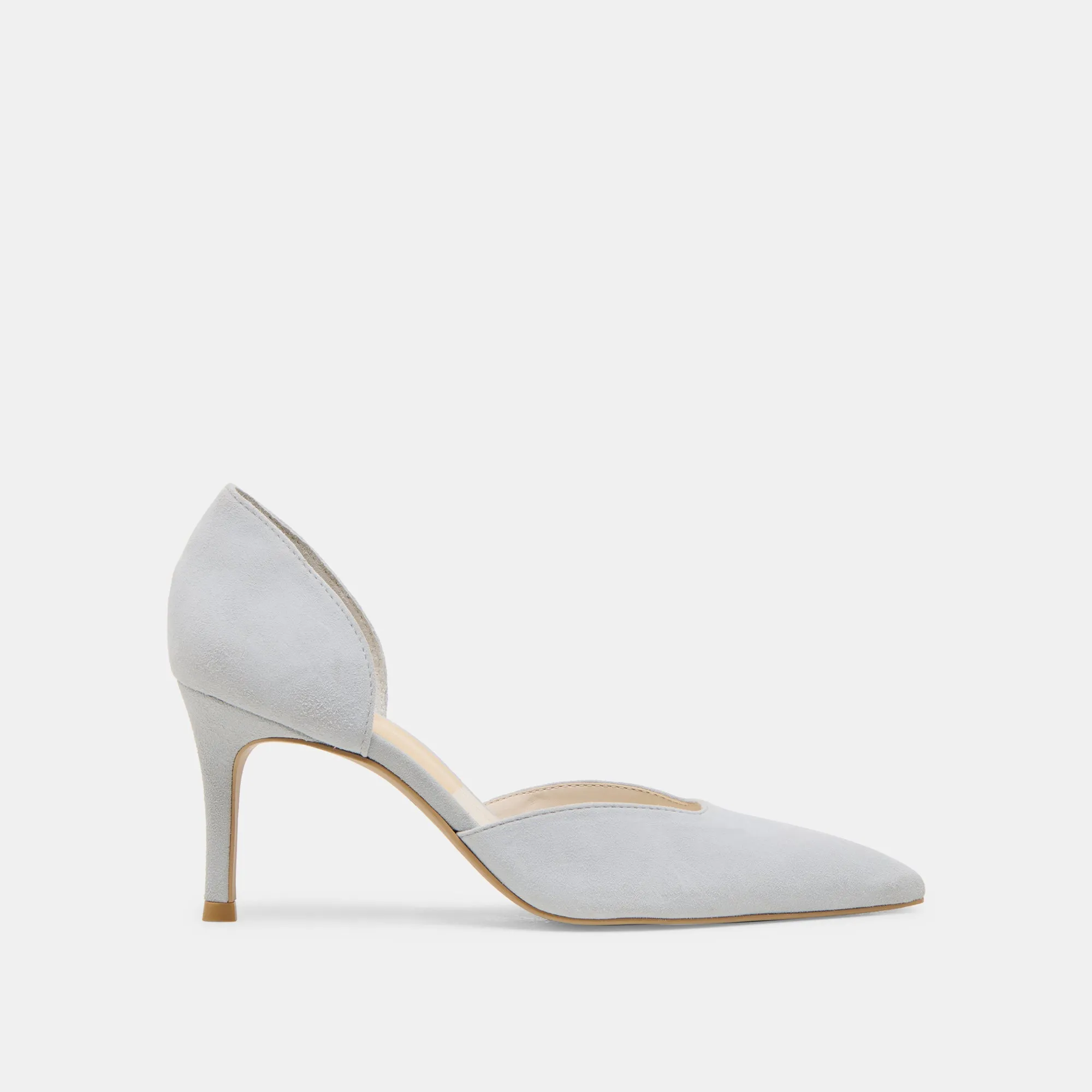 Luxe Leather Heels ELOY HEELS LIGHT BLUE SUEDE