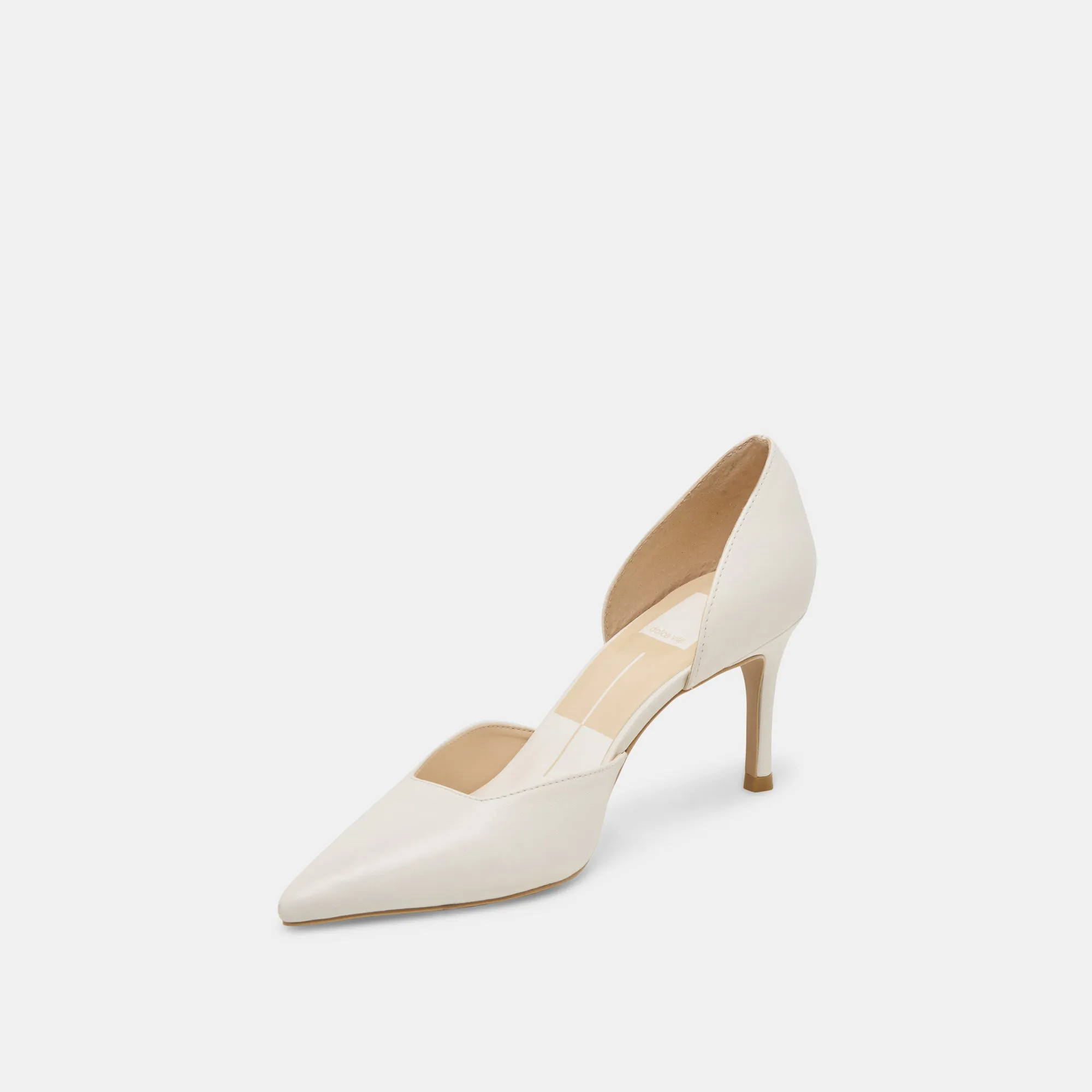 Comfort Padding ELOY HEELS WHITE LEATHER