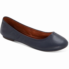 Emmie Womens Leather Leopard Print Ballet Flats Roof Top