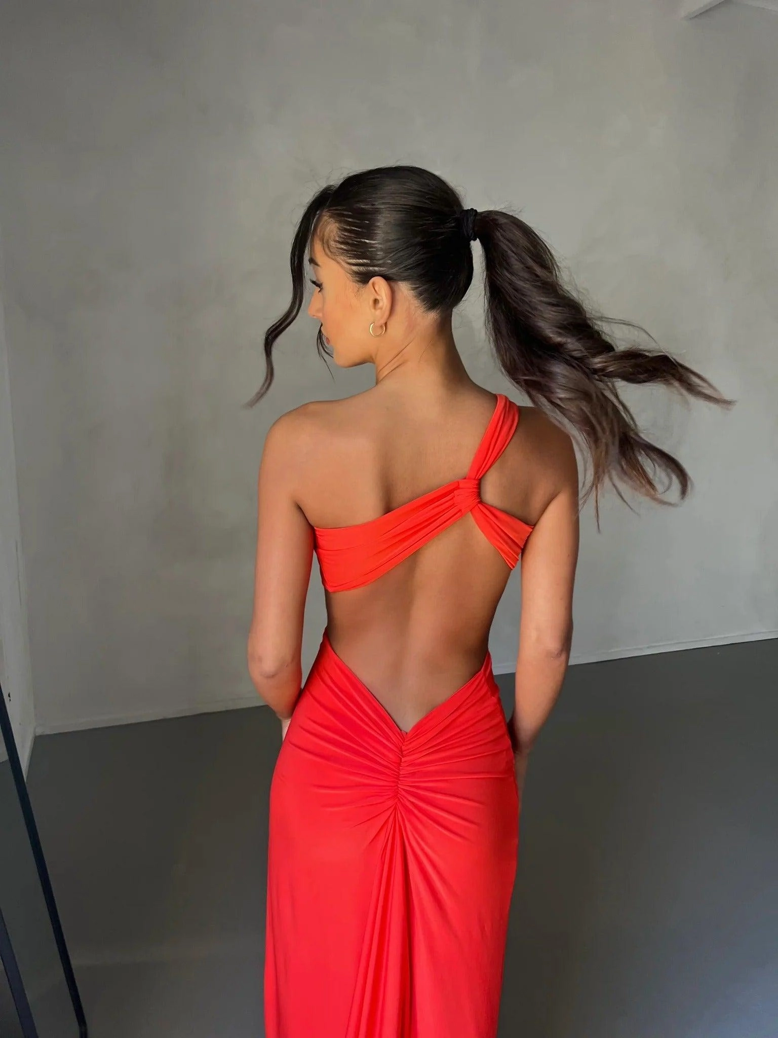 Youthful Feel Comfort Stretch Eve Gown - Tangerine