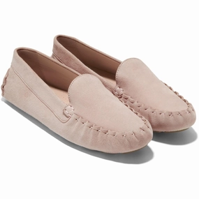Evelyn Driver Womens Suede Gathered Moccasins Durable Quality