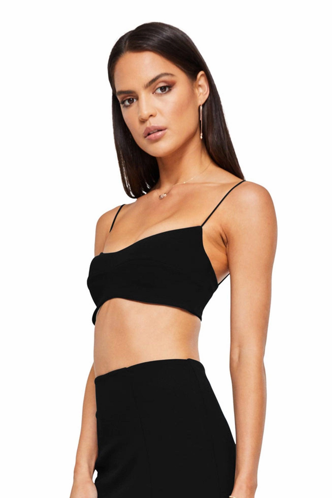 spring outfit Underwire-Support Nookie Maia Crop - Black