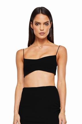 Nookie Maia Crop - Black Sleek Tone