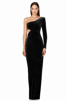 Nookie Dejavu Gown - Black Minimalist Design Calm Movement