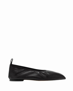 Nomi Nappa Leather Black Ballerina Flower Path