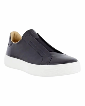 Women??S Slip-On Shoes In `black Cinema look