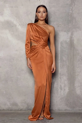 Tabitha Dress - Terracotta Comfy Design