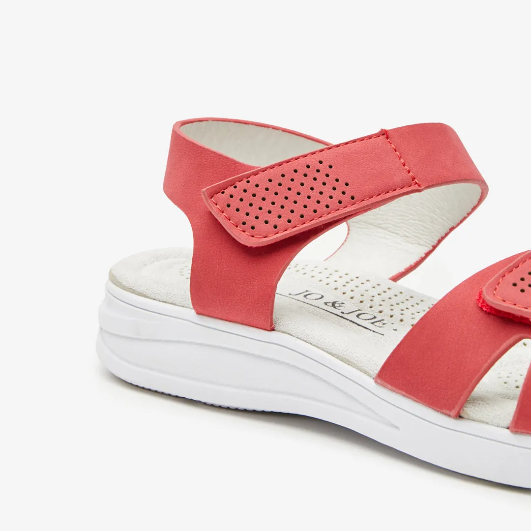 Seamless Edge Binding Open Form Countess Standard Fit Women's Synthetic Strappy Sandal