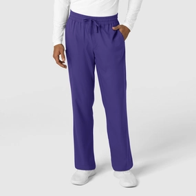 Boundless Men's Straight Leg Scrub Pant - Grape Comfort for All Ultimate Wear