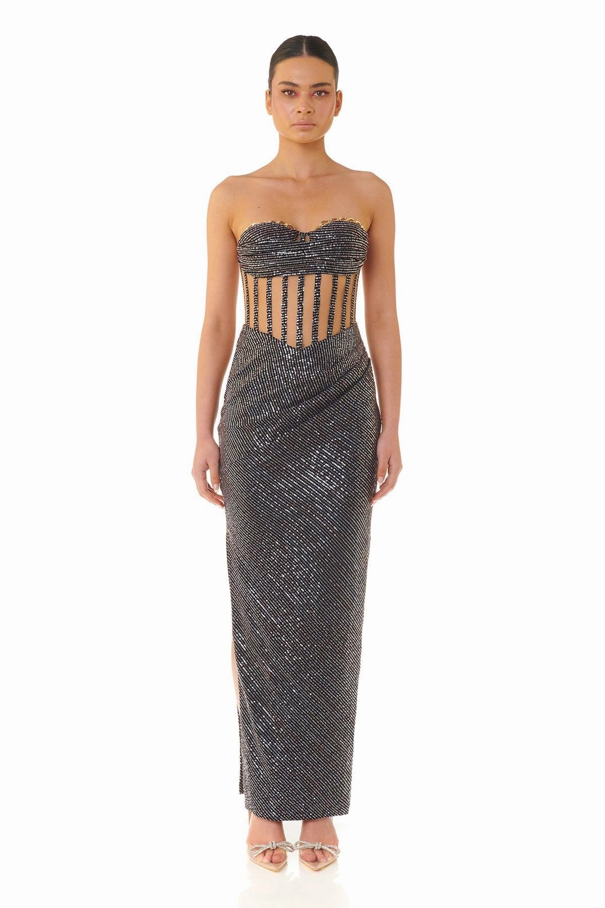 Pleat-Front Comfy Wear Megan Gown