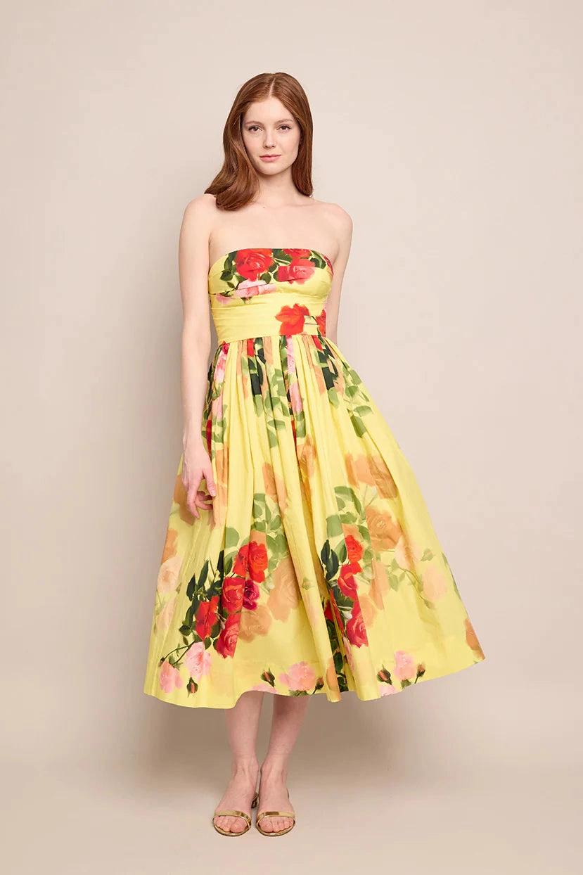 Timeless Appeal Stylish Look Daria Dress in Le Rose Yellow