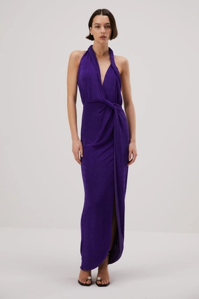 Misha Venetia Slinky Jersey Gown - Ultra Violet All Purpose Limited-Edition