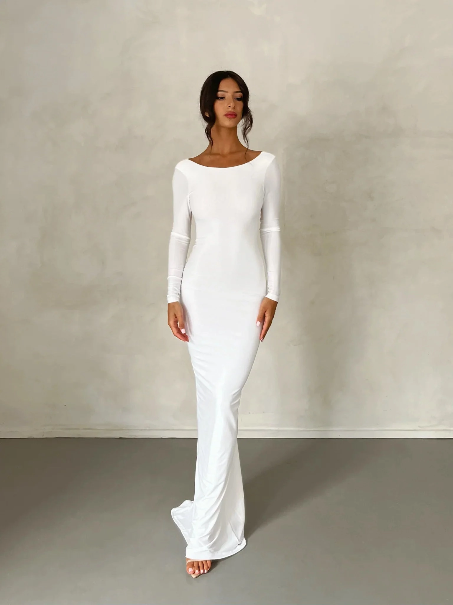 Relaxed Vibe Natalia Gown - White