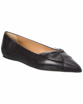 Ferragamo Gwen Leather Ballet Flat Breathable Ventilation Class Mood