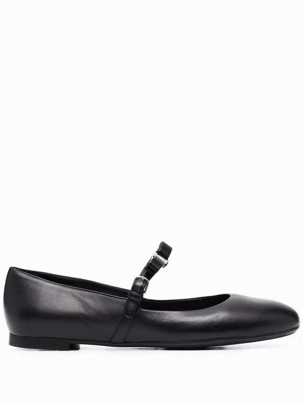 Ferragamo Lizz Leather Ballerina Shoes Harbor Dock All-day Comfort