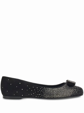 Block Walk Ferragamo Vara Bow Ballerina Shoes