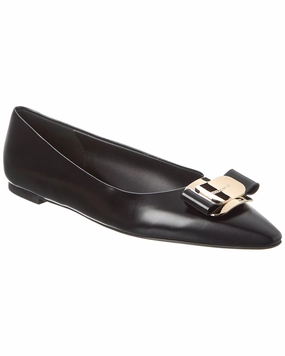 Stylish Appearance Ferragamo Zea Leather Flat