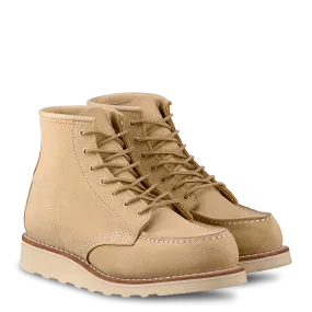 6-Inch Moc Toe Women's Boots 3328 - Cream Abilene Leather british retro