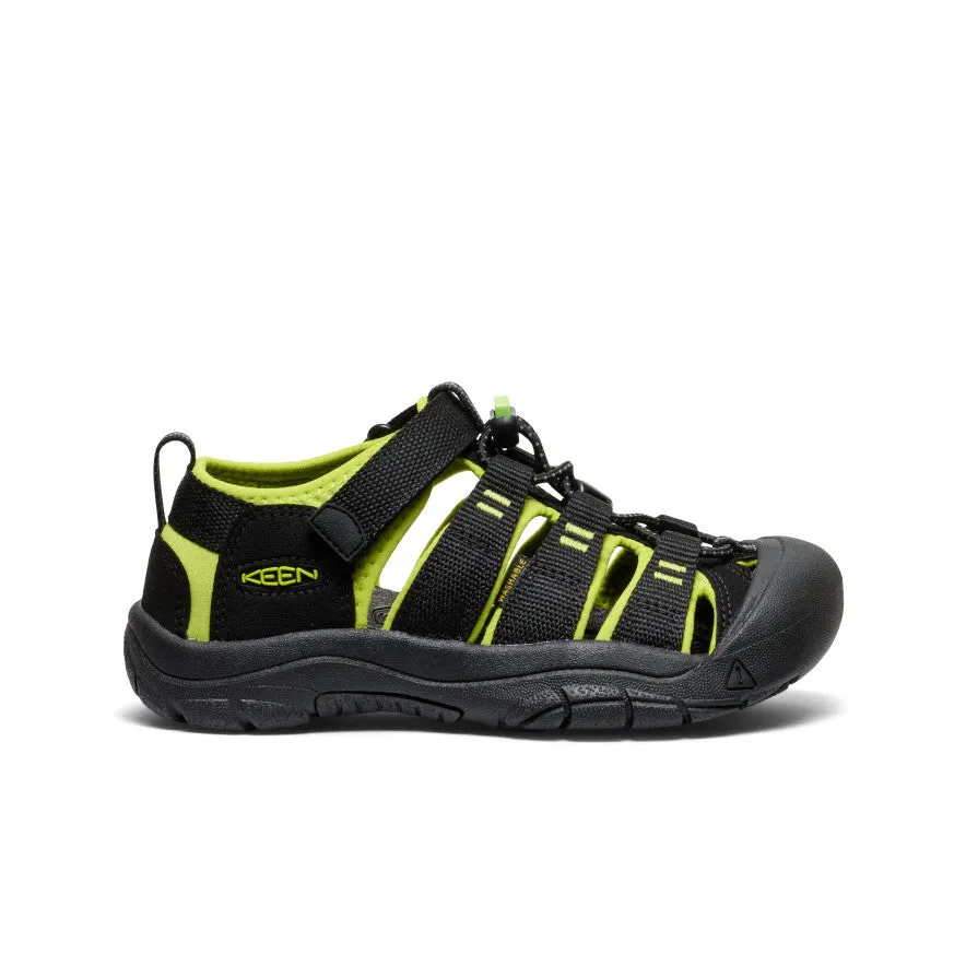 Low Top Design Big Kids' Newport H2  |  Black/Lime Green