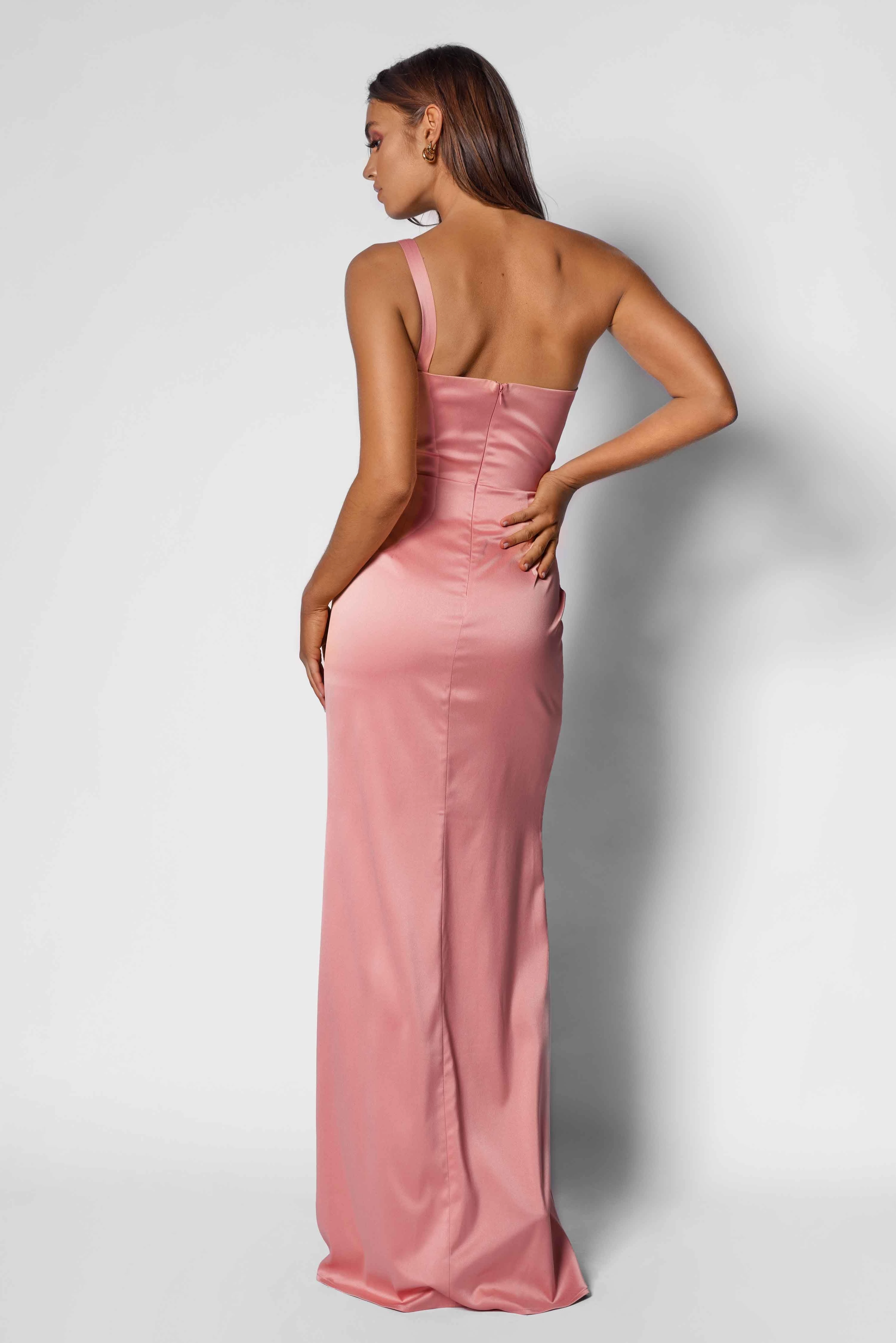 Light Wrap Bright Accent Francine Gown - Rose Pink