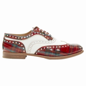 Perfect Fit Fashionable Look Church's Burwood tartan patent perforated leather brogue