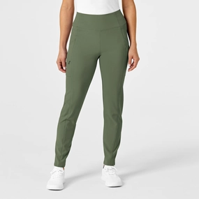 RENEW Women's High Waist Power Pant - Olive Weekend Adventure Hiking Gear