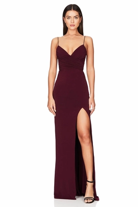 Nookie Venus Gown - Wine Smooth Curve Style Blend