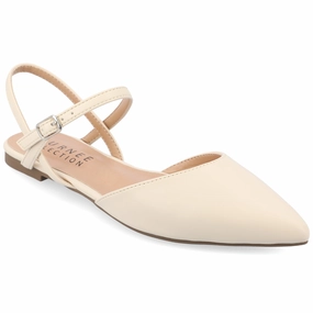 Market Lane Cozy Sole Journee Collection Women's Martine SuperNatural Shades Buckle Pointed Toe Flats