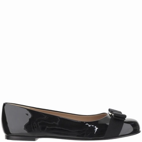 Grosgrain Bow Leather Varina Ballerinas Easy Footwear