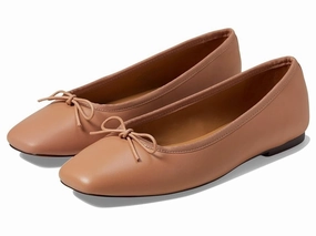 Practical Stylish Support Madewell Anelise Ballet Flat Women's  Warm Sand Leather Slip-On ZOGG729