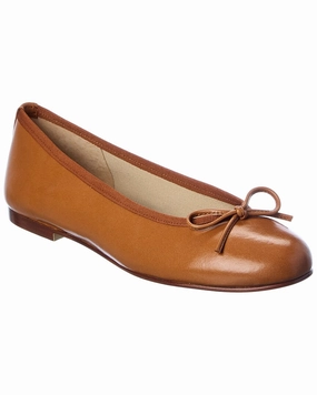 French Sole Emerald Leather Flat Concert Night Durable Flats