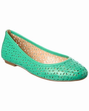 French Sole Leyla Laser Cut Leather Flat Quick Drying Light Walking